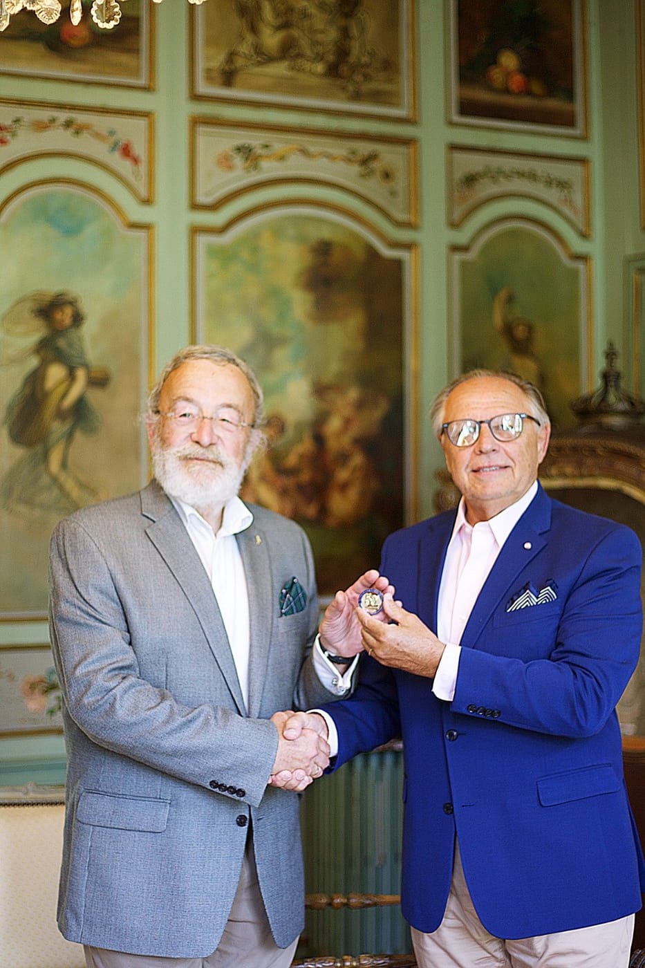 Meeting with a lineage society colleague in Europe